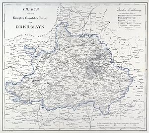 FRANKEN. - Oberfranken. - Karte. "Charte von dem Königlich Bayerschen Kreise des Ober-Mayn".