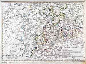 SACHSEN. - Anhalt. - Karte. "Laender zwischen der Maas und der Elbe". Die Preussische Provinz Sac...