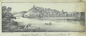 BESANCON. "Ansicht der Citadelle von Besancon und des Doubs".