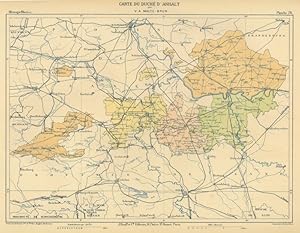 SACHSEN. - Anhalt. - Karte. Großherzogtum Anhalt.