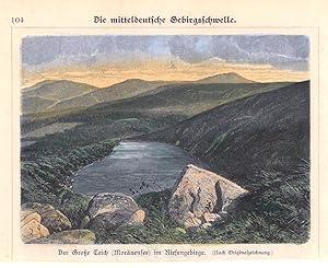 RIESENGEBIRGE. "Der große Teich (Moränensee)".