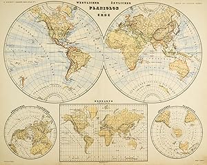 ATLANTEN. - Kiepert, Heinrich. Kleiner Hand-Atlas der neueren Geographie für Schule und Haus.