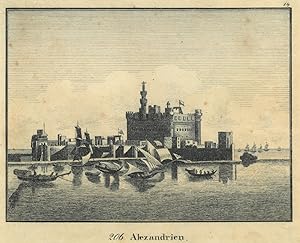 Bild des Verkufers fr ALEXANDRIA. Gesamtansicht, im Vgr. Segelboote. zum Verkauf von Peter Bierl Buch- & Kunstantiquariat Inh.: Andrea Bierl