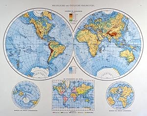 ATLANTEN. - Andree, Richard. Allgemeiner Handatlas in 91 Haupt- und 86 Nebenkarten nebst vollstän...