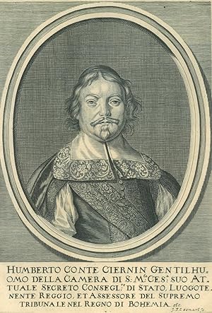 CZERNIN, Humbert Graf (1628 - 1682). Brustbild en face im Oval des Geheimen Staatsrates und seit ...