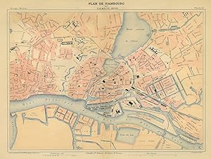 HAMBURG. Stadtplan.