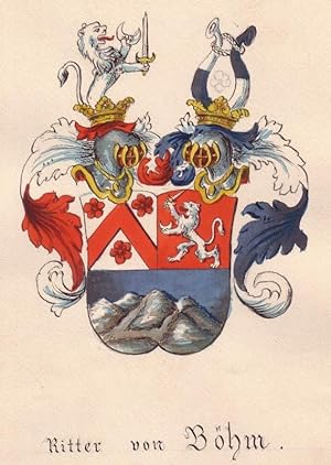 BÖHM. - Wappen. Familienwappen.