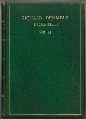 Dehmel, Richard. Tagebuch 1893 - 94.