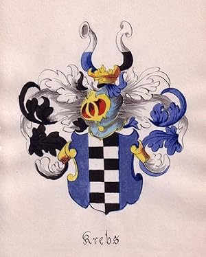 KREBS. - Wappen. Familienwappen.