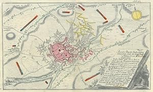 SCHWEIDNITZ. "Accurater Plan der Stadt u. Vestung Schweidniz, samt der Königl. Preuß. Attaque 1758".