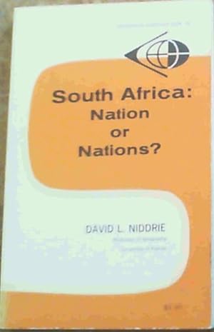 Bild des Verkufers fr South Africa; Nation or Nations ? zum Verkauf von Chapter 1