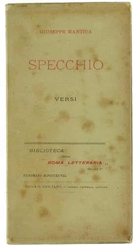 Seller image for SPECCHIO. Versi.: for sale by Bergoglio Libri d'Epoca