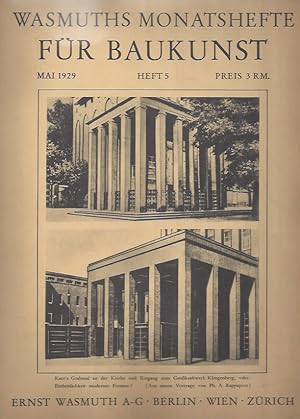 WASMUTHS MONATSHEFTE FÜR BAUKUNST -Mai 1929 Heft 5