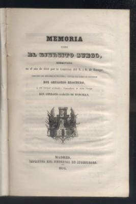 Imagen del vendedor de MEMORIA SOBRE EL EJERCITO SUECO. a la venta por Librera Raimundo