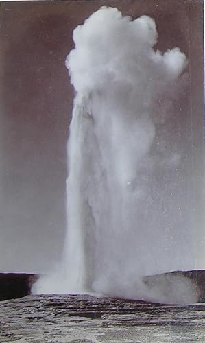 Fine Photograph of "Old Faithful Geyser".