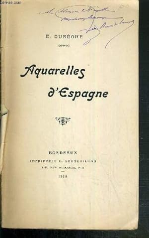 Seller image for AQUARELLES D'ESPAGNE for sale by Le-Livre