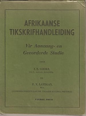 Seller image for Afrikaanse Tikskrifhandleiding vir Aanvang en Gevorderde Studie for sale by Snookerybooks