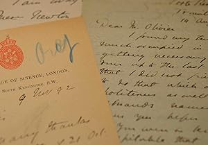 Imagen del vendedor de 4 lettres du grand physicien britannique, Charles Vernon Boys. a la venta por Traces Ecrites