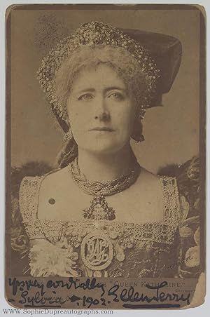 Fine cabinet photo by Window and Grove signed in full and inscribed (Dame Ellen, 1848-1928, Actress)