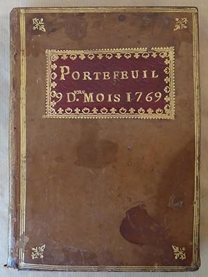 Bild des Verkufers fr Portefeuille, 9 Derniers Mois de 1769." Manuscrit. Les Comptes de La france en 1769/1770. zum Verkauf von librairie sciardet