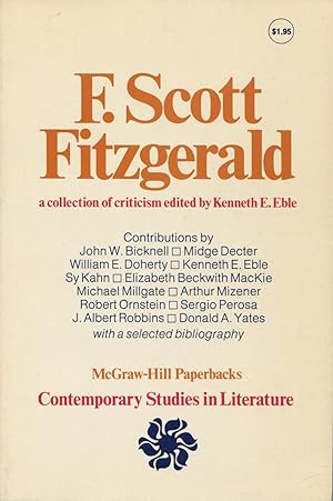Seller image for F. Scott Fitzgerald; A Collection of Criticism (Contemporary Studies in Literature) for sale by Kenneth A. Himber
