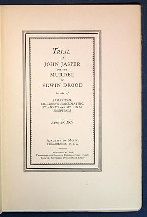 TRIAL Of JOHN JASPER For The MURDER Of EDWIN DROOD