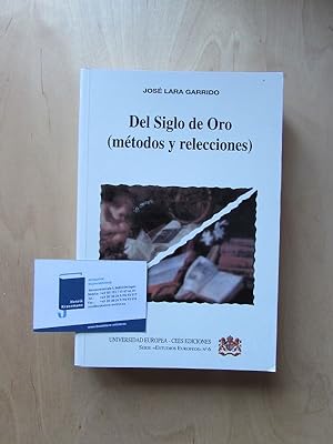 Bild des Verkufers fr Del siglo de oro (Metodos y relecciones) zum Verkauf von Bookstore-Online