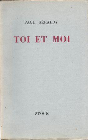Seller image for Toi et moi for sale by LES TEMPS MODERNES