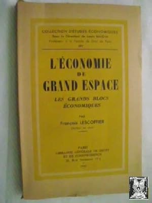 Seller image for L CONOMIE DE GRAND ESPACE. LES GRANDS BLOCS CONOMIQUES for sale by Librera Maestro Gozalbo