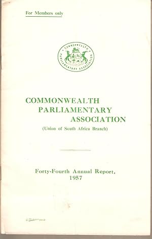 Seller image for Commonwealth Parliamentary Association (Union of South Africa Branch) / Parlementere Vereniging van die Statebond (Tak Unie van Suid-Afrika) Annual Reports / Jaarverslae 1957 - 1959 for sale by Snookerybooks