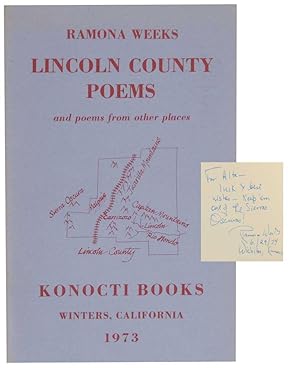 Seller image for Lincoln County Poems and poems from other places (Signed First Edition) for sale by Jeff Hirsch Books, ABAA