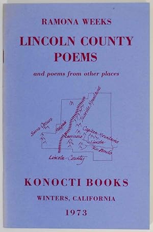 Seller image for Lincoln County Poems and poems from other places for sale by Jeff Hirsch Books, ABAA