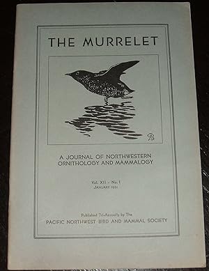 1931 Issue of the Murrelet Journal of Northwestern Ornithology and Mammalogy