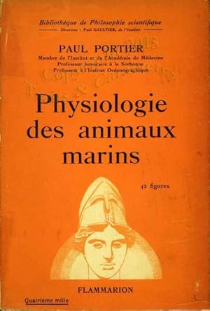 Physiologie des animaux marins.