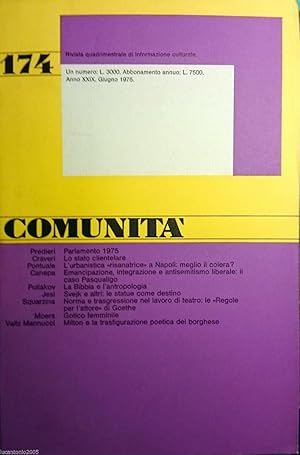 RIVISTA COMUNITà 174 XXIX GIUGNO 1975