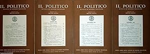 IL POLITICO RIVISTA DI SCIENZE POLITICHE DIRETTA DA BRUNO LEONI ANNO XXX 1965 4 VOLUMI COMPLETA