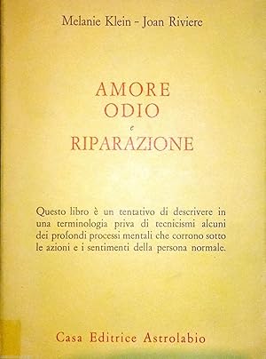 JOAN RIVIERE AMORE ODIO RIPARAZIONE