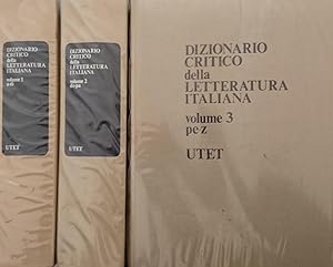 Dizionario critico della letteratura italiana 3 VOLUMI