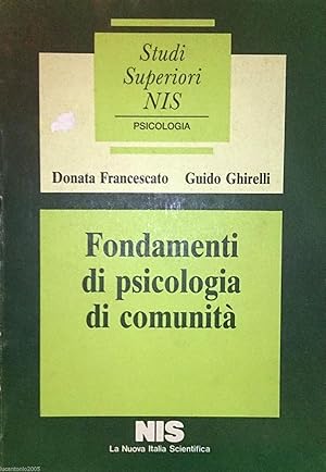 FONDAMENTI DI PSICOLOGIA DI COMUNITà