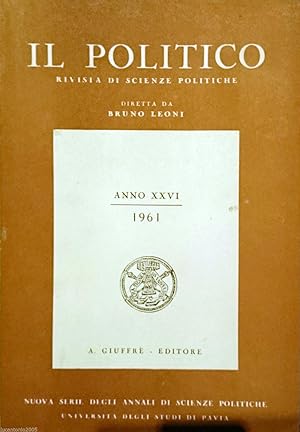IL POLITICO ANNO XXVI 1961 INTERA ANNATA
