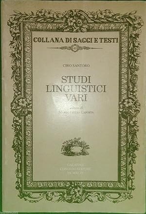 STUDI LINGUISTICI VARI