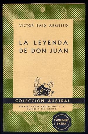 Image du vendeur pour La Leyenda de Don Juan. Orgenes poticos de "El Burlador de Sevilla y Convidado de Piedra". mis en vente par Hesperia Libros