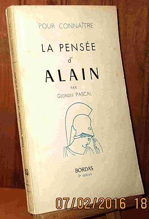 Image du vendeur pour LA PENSEE D'ALAIN mis en vente par Livres 113