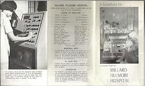 Seller image for A substitute for a human heart at millard fillmore Hospital (promotional Donation Flier, 1969) for sale by Bookfeathers, LLC