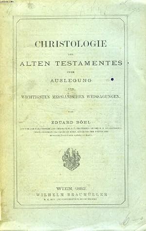 Bild des Verkufers fr CHRISTOLOGIE DES ALTEN TESTAMENTES, ODER AUSLEGUNG DER WICHTIGSTEN MESSIANISCHEN WEISSAGUNGEN zum Verkauf von Le-Livre