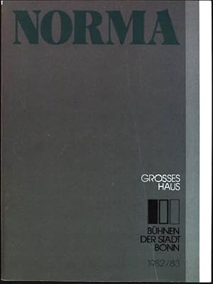 Seller image for Norma: Tragische Oper in zwei Aufzgen von Felice Romani; Spielzeit 1982/ 83 for sale by books4less (Versandantiquariat Petra Gros GmbH & Co. KG)