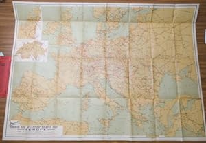 Jancourt s railway and steamship. Tourist map of Europe.