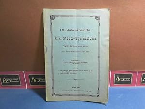 Das Währinger Staatsgymnasium und der Weltkrieg in den Jahren 1914/15 und 1915/16. (= VII. Jahres...