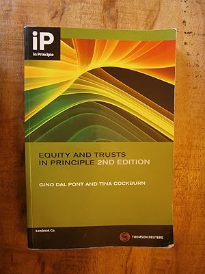 Seller image for EQUITY AND TRUSTS IN PRINCIPLE for sale by Uncle Peter's Books