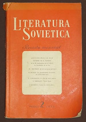 Literatura Soviética. Revista Mensual 2